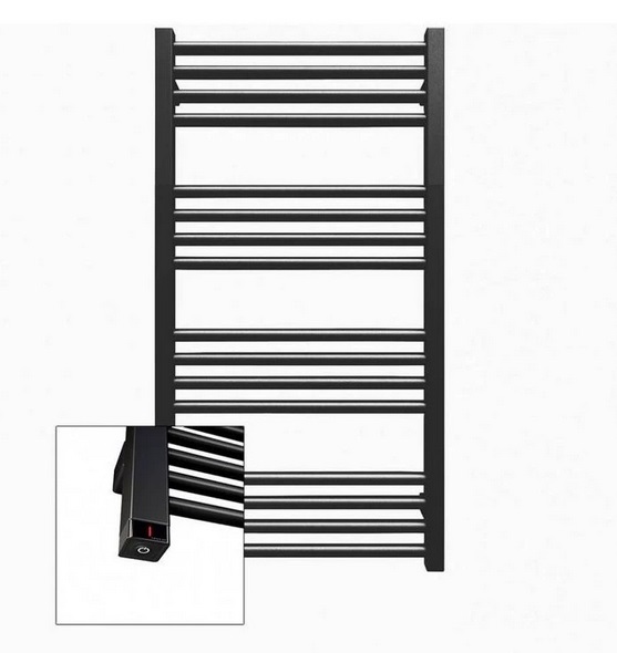 Электрический полотенцесушитель Terma Fiona One 90x43 см левое подключение E1 черный матовый WWFIE090043K9M5E1P