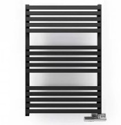 Полотенцесушитель водяной Terma Quadrus Slim 87х45 см SX Ral 9005 mat черный матовый WGQUS087045K9M5SX