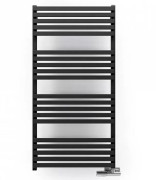 Полотенцесушитель водяной Terma Quadrus Slim 118,5х60 см SX Ral 9005 mat черный матовый WGQUS118060K9M5SX