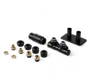 Комплект вентилів інтегрований термостатичний Terma Twins All in One правий чорний мат TGETTWINPK9M5