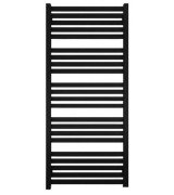 Електрична сушарка для рушників Terma Marlin One 118,5x53 см праве підключення сталь чорний WWMRN118053KS95E8P