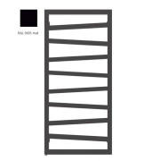 Електричний сушка для рушників Terma ZigZag 107x50 см ліве підключення E1 Split 400 W чорний матовий WLZIG107050K9M5E1TS1D