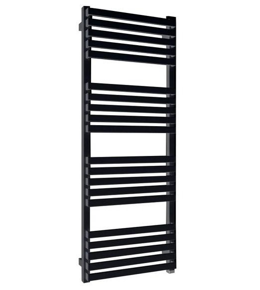 Електрична сушка для рушників Terma Quadrus Slim One 118,5х60 см праве підключення E8 чорний матовий WWQSN118060K9M5E8P