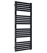 Електрична сушка для рушників Terma Quadrus Slim One 118,5х60 см праве підключення E8 чорний матовий WWQSN118060K9M5E8P