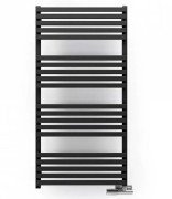 Полотенцесушитель водяной Terma Quadrus Slim 118,5х60 см SX Ral 9005 mat черный матовый WGQUS118060K9M5SX