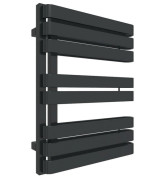 Полотенцесушитель водяной Terma Warp S 65,5х50 см GD Ral 9005 mat черный матовый WGWAS065050K9M5GD