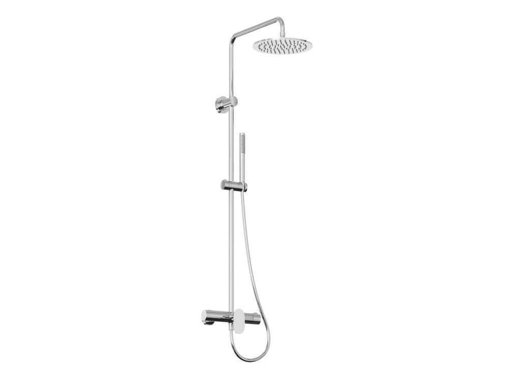 Душевая стойка Ravak Spring SG 098 со смесителем и душевым набором глянцевый хром X070540