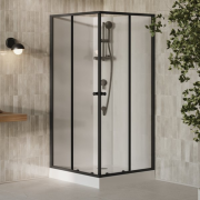 Душевой бокс Ravak X-Point Slim BOXSRV2-90 90х90 см профиль черный стекло transparent X8F277C11Z1F