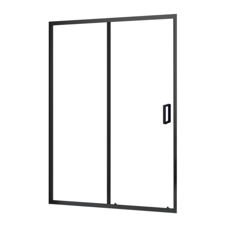 Душові двері Ravak Domospa SLDP2-100 розсувна профіль чорний матовий скло transparent RKUC500032