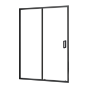Душевая дверь Ravak Domospa SLDP2-120 раздвижная профиль черный матовый стекло transparent RKUC500033