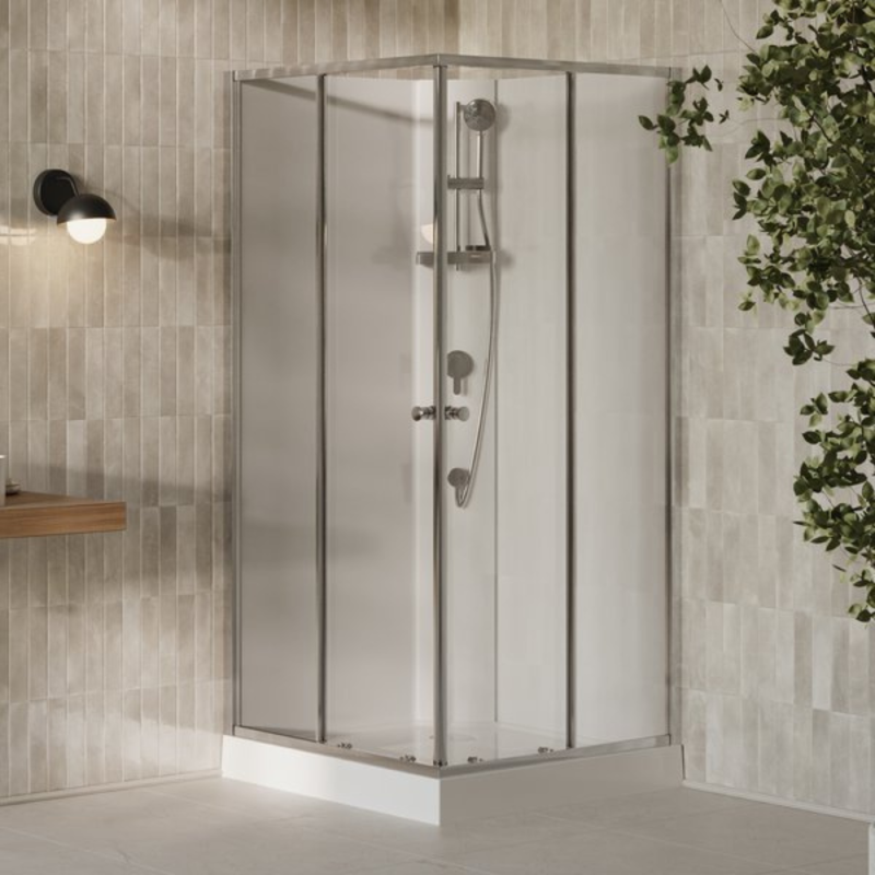 Душевой бокс Ravak X-Point Slim BOXSRV2-90 90х90 см профиль полированный алюминий стекло transparent X82277311Z1F