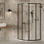 Душевой уголок Ravak X-Point Slim XPSCP4- 90 90х90 см профиль черный стекло transparent X3B27030FZ1C