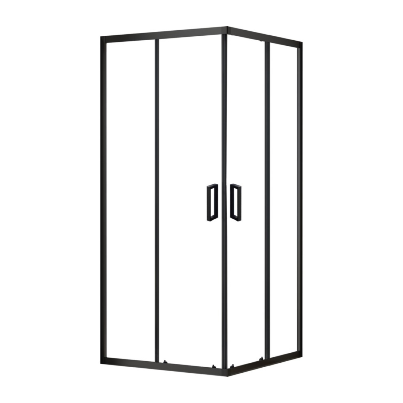 Душевой уголок Ravak Domospa SLRV2-90 90х90 см профиль черный матовый стекло transparent RKUC500029