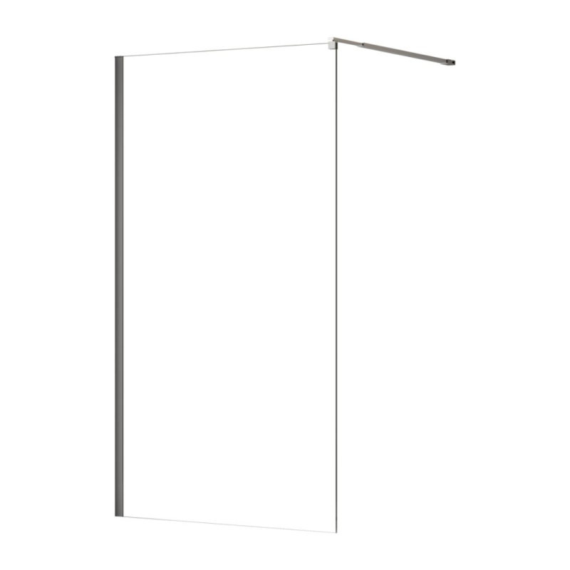 Неподвижная стенка для душа Ravak Domospa Walk In-100 профиль полированный алюминий стекло transparent RKUC500015