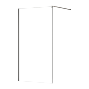 Неподвижная стенка для душа Ravak Domospa Walk In-100 профиль полированный алюминий стекло transparent RKUC500015