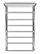 Водяной полотенцесушитель Mario Inox Люксор 770х530/500 с полкой нержавеющая сталь хром 4820258987108