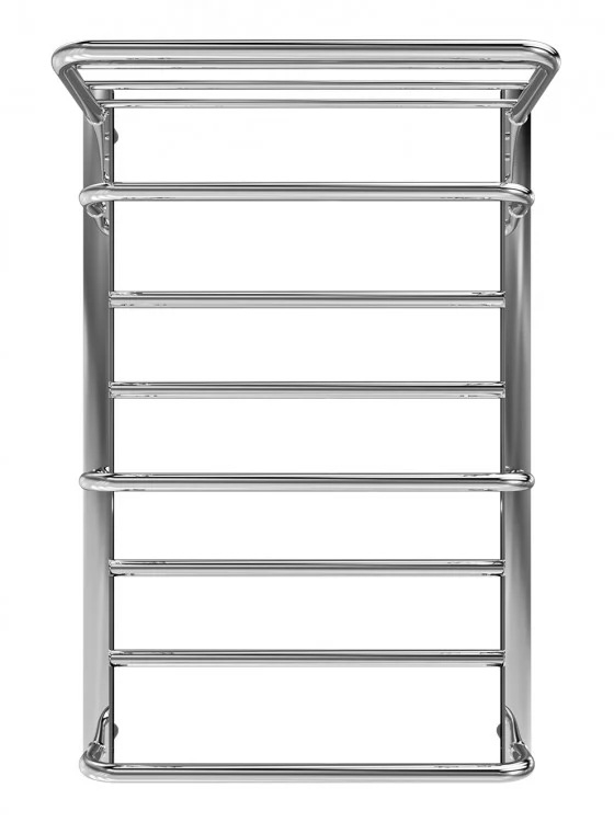 Водяной полотенцесушитель Mario Inox Люксор 770х530/500 с полкой нержавеющая сталь хром 4820258987108