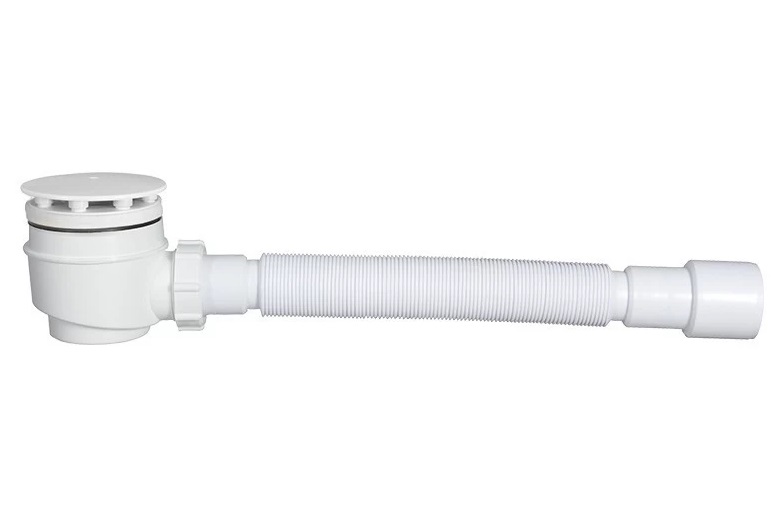 Сифон для душевого поддона Styron полипропилен белый STY-402-FJ