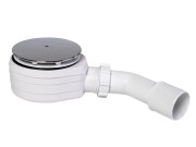 Сифон для душового піддону Styron поліпропілен хром STY-ZA-90-K