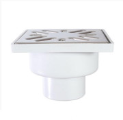Сливной трап для душа Styron с решеткой 102х102 мм нержавеющая сталь STY-509-50