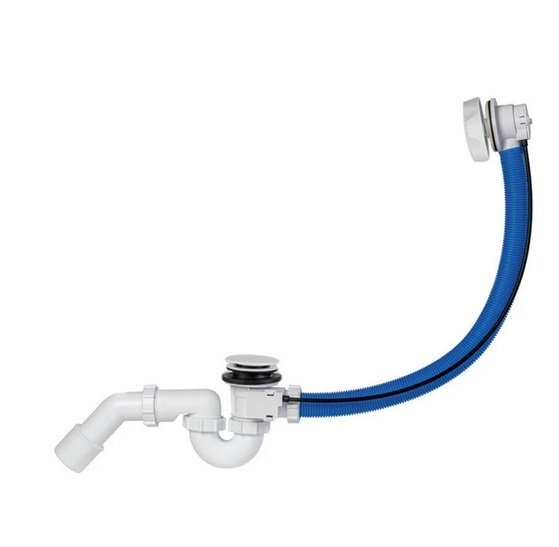 Злив із переливом для ванни Styron білий STY-536-A-F