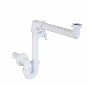 Сифон для кухонної мийки Styron білий STY-641