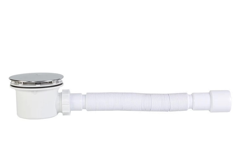 Сифон для душового піддону Styron Ø90 поліпропілен хром STY-401-KJ