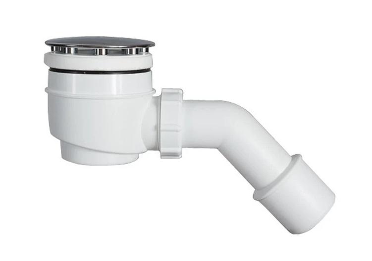 Сифон для душового піддону Styron поліпропілен хром STY-402-K