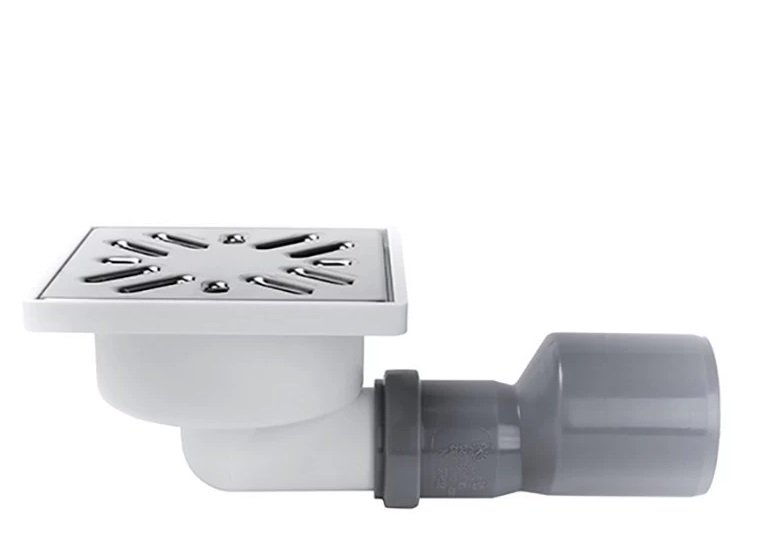 Сливной трап для душа Styron с решеткой 102х102 мм нержавеющая сталь STY-508-50