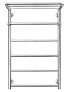 Водяна сушка для рушників Mario Inox Hotel  770х530/500 з полицею нержавіюча сталь хром 4820258986804