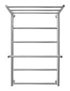 Водяна сушка для рушників Mario Inox Анкона 770х530/500 з полицею нержавіюча сталь хром 4820258986729