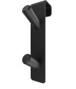 Крючок двойной навесной для полотенцесушителя Mario Hygge Family HF черный матовый 4820258984930