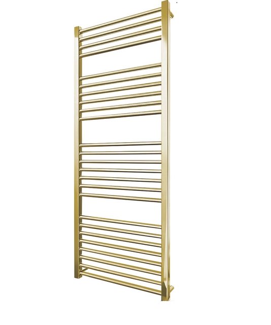 Водяной полотенцесушитель Mario Inox Гера 1170x530/500 нержавеющая сталь золото лайт 4820258988846