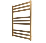 Водяной полотенцесушитель Mario Inox Чикаго 770х530/500 нержавеющая сталь золото 4820258989157