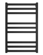 Водяной полотенцесушитель Mario Inox Чикаго 770х530/500 нержавеющая сталь черный мат 4820258989188