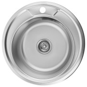 Мийка для кухні Kroner KRP Satin-49006160 ⌀49 см нержавіюча сталь CV022764