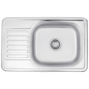 Мийка для кухні Kroner KRP Satin-664208180 66х42 см нержавіюча сталь CV025281