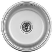 Мийка для кухні Kroner KRP Satin-430 ⌀42,5 см нержавіюча сталь CV031324