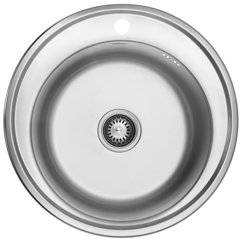 Мийка для кухні Kroner KRP Dekor-51008180 ⌀51 см нержавіюча сталь CV022768