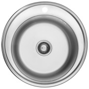 Мийка для кухні Kroner KRP Dekor-51008180 ⌀51 см нержавіюча сталь CV022768