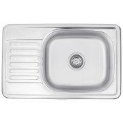 Мойка для кухни Kroner KRP Satin-664208180 66х42 см нержавеющая сталь CV025281