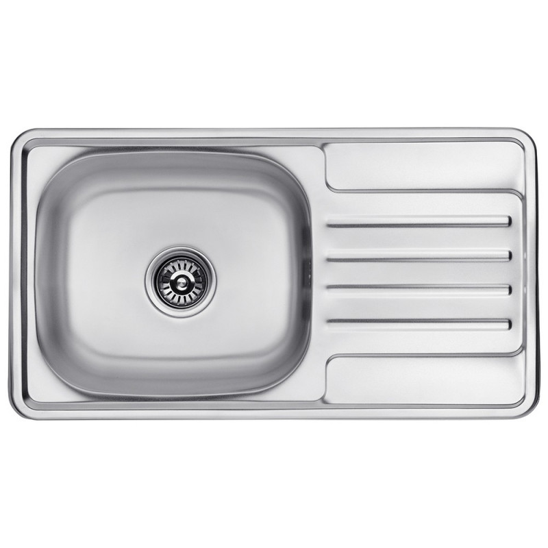 Мойка для кухни Kroner KRP Satin-764208180 76х36 см нержавеющая сталь CV025282