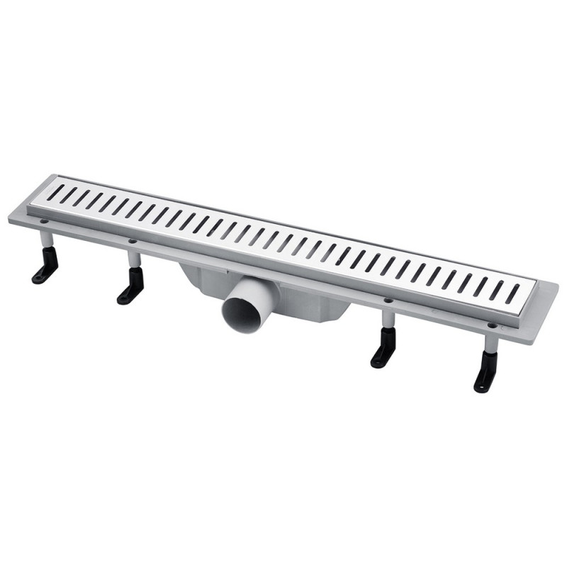 Желоб водосточный Kroner KRP Harz S70Sektion с решеткой 700 мм нержавеющая сталь CV029580