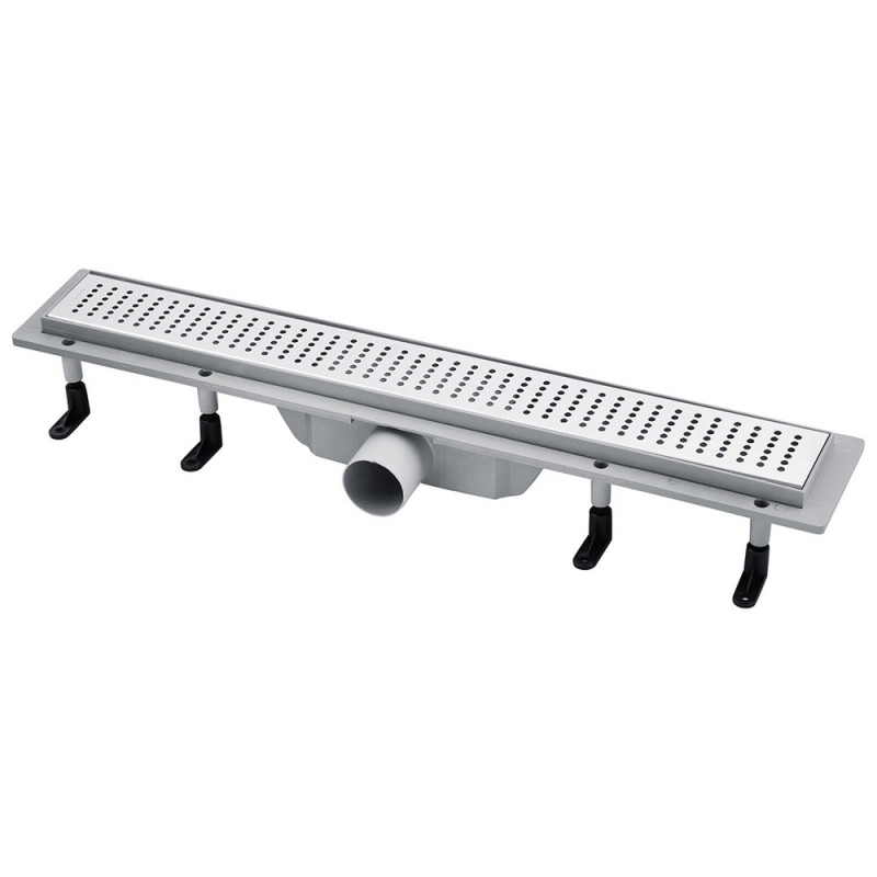 Желоб водосточный Kroner KRP Harz L80 Löcher с решеткой 800 мм нержавеющая сталь CV029584