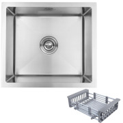 Мойка для кухни Kroner KRP Geburstet-4843HM 48х43 см с сушилкой нержавеющая сталь CV022799