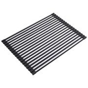 Сушилка для посуды Kroner KRP Matte-SCH4331-1 нержавеющая сталь/силикон черный CV028240