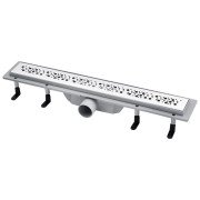 Желоб водосточный Kroner KRP Harz M80Muster с решеткой 800 мм нержавеющая сталь CV029587