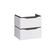 Тумба под раковину подвесная Sanwerk Alessa Air 58х44 см МДФ белый/венге TV0000296