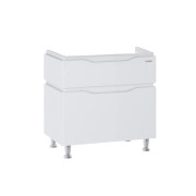 Тумба під раковину підлогова Sanwerk Alessa 69,2х44 см МДФ білий TV0000190