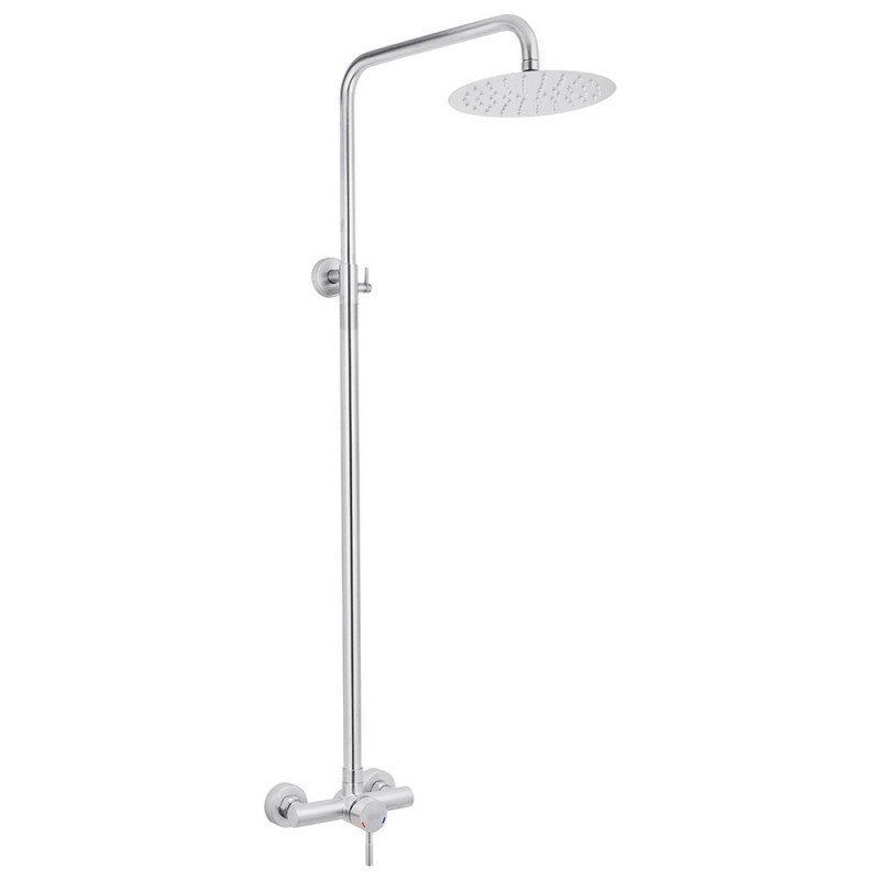 Душова стійка Kroner KRP Edelstahl Klassisch-ESG062 із змішувачем нержавіюча сталь CV029549